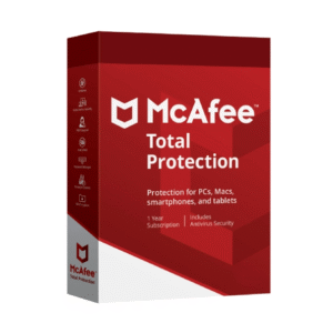 McAfee Total Protection 1 usuario, 1 año de entrega de correo electrónico